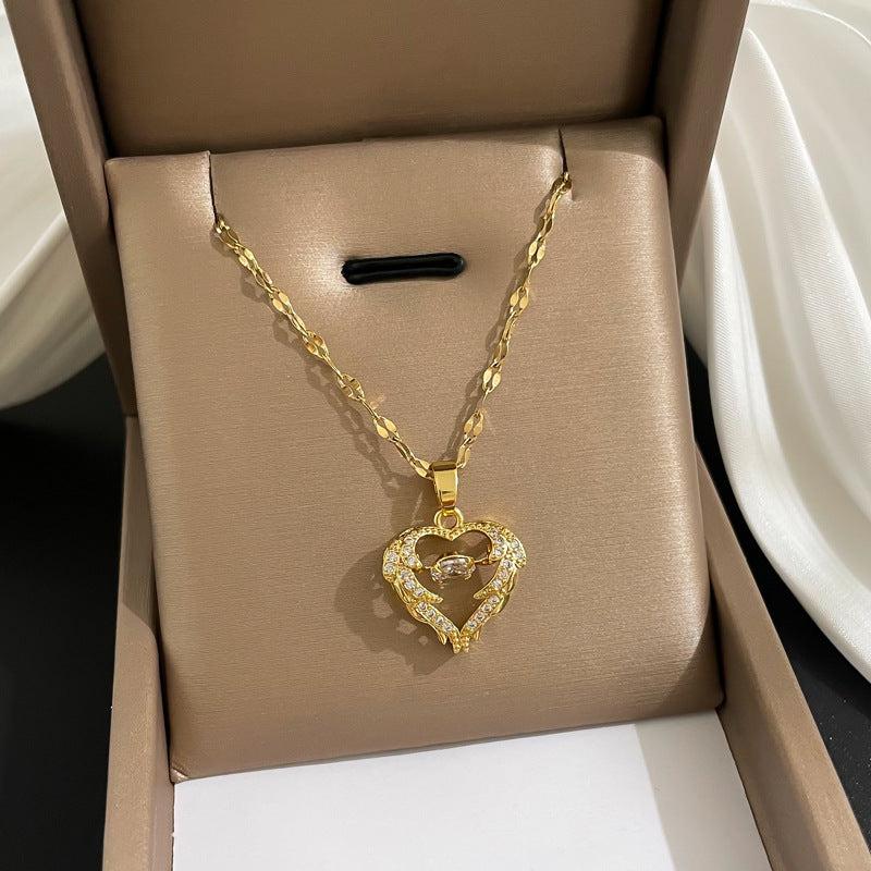 Cheky - Love Smart Necklace Female Phenix Dance In The Sky Cold Style Luxury Temperament Clavicle Chain