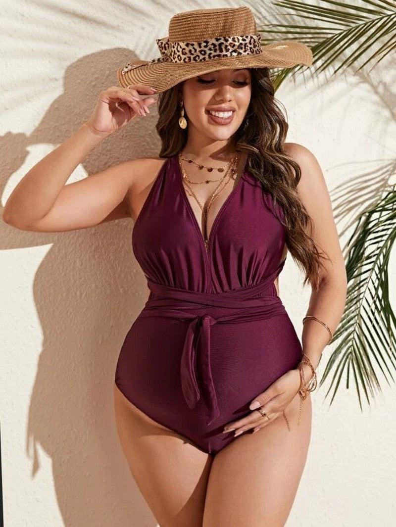 Cheky - Women's Multicolor One-piece Swimwear For Pregnant Women