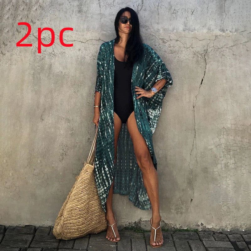 Cheky - Polyester Ladies Sun Protection Resort Beach Dress Cover Up