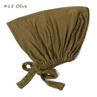 Cheky - New Soft Modal Muslim Turban Hat Inner Hijab Caps Islamic Underscarf Bonnet India Hat Female Headwrap Turbante Mujer