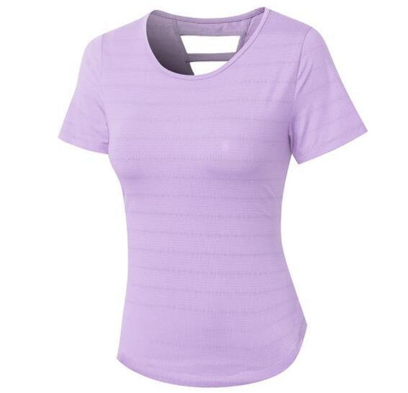 Cheky - Women's Loose Yoga Clothes With Short Sleeves