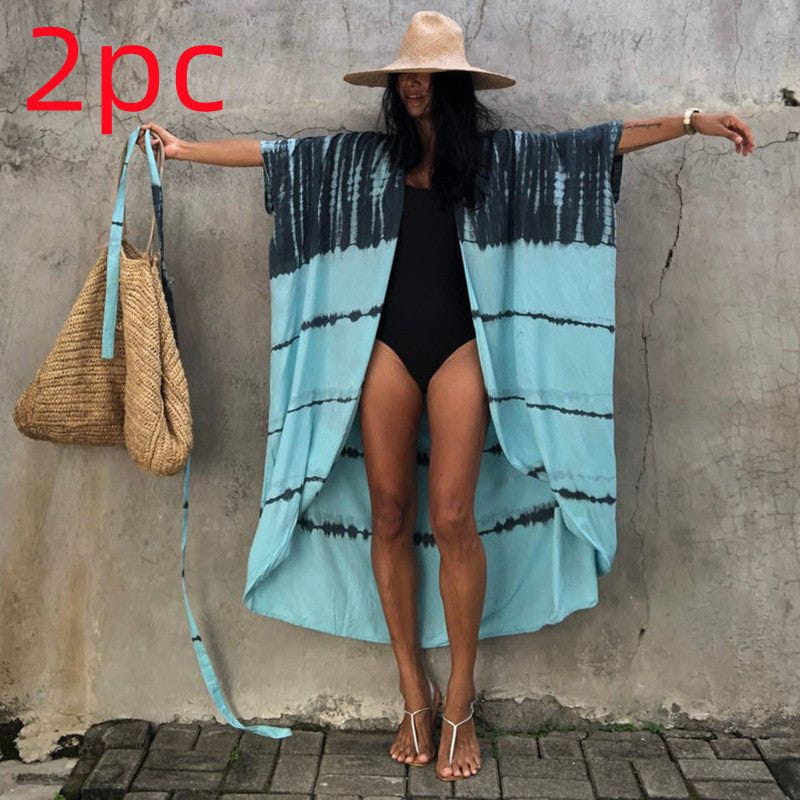 Cheky - Polyester Ladies Sun Protection Resort Beach Dress Cover Up