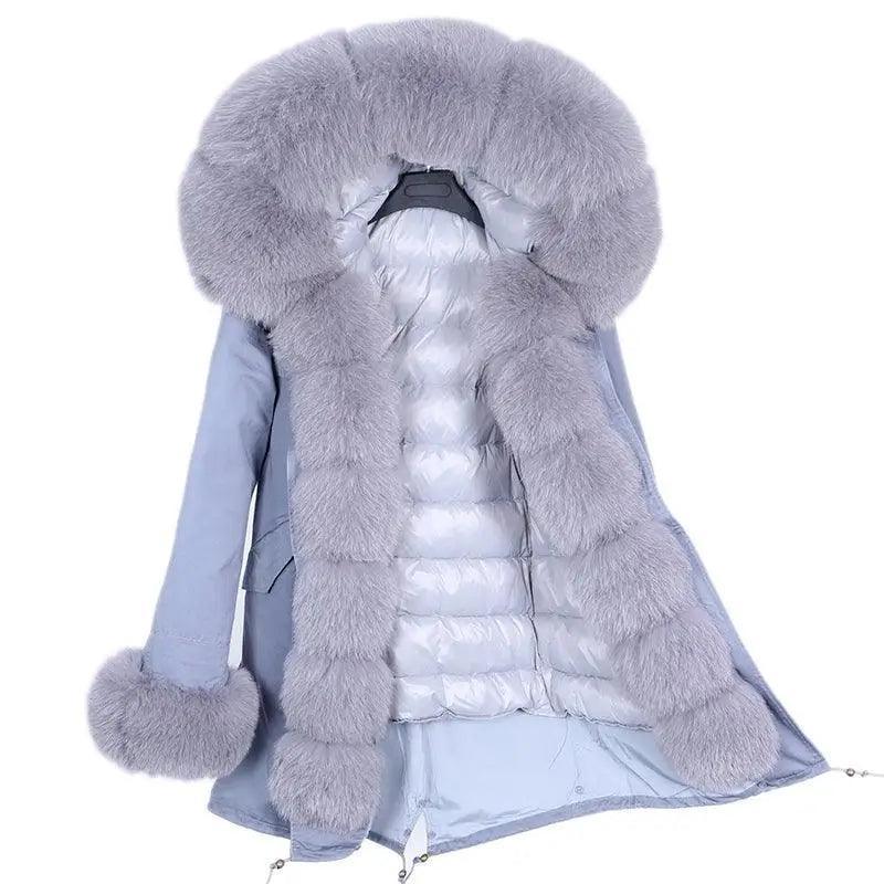 Cheky - Coat Fur With Detachable Inner Liner Placket