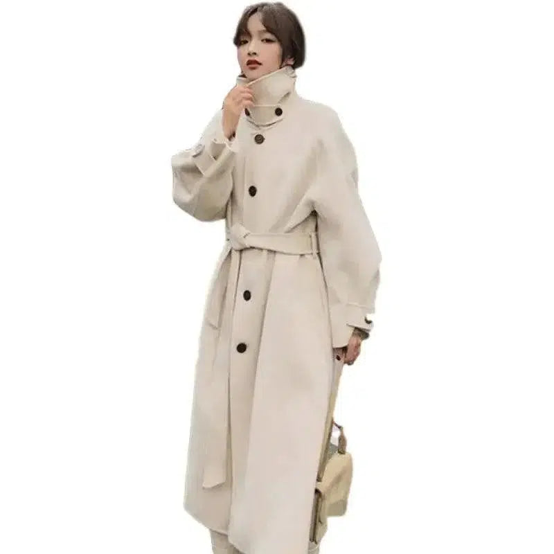 Cheky - Double-sided woolen thick cashmere woolen coat