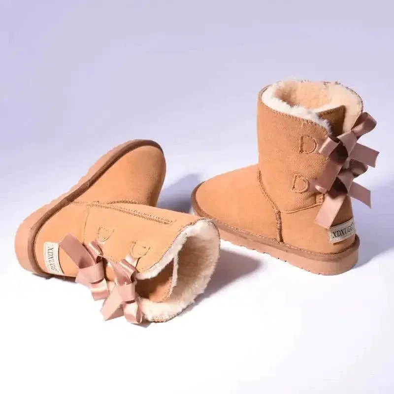 Cheky - High Quality SALE Women Australia Snow Boots Warm Fur Baileys Bow Boots Women Winter Boots Snow Boots Big Size