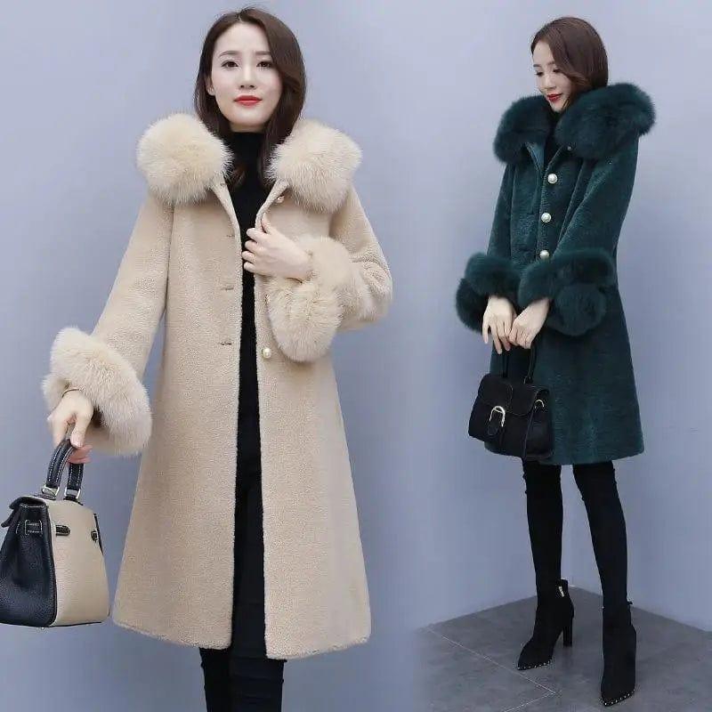 Cheky - Sheep shearling coat