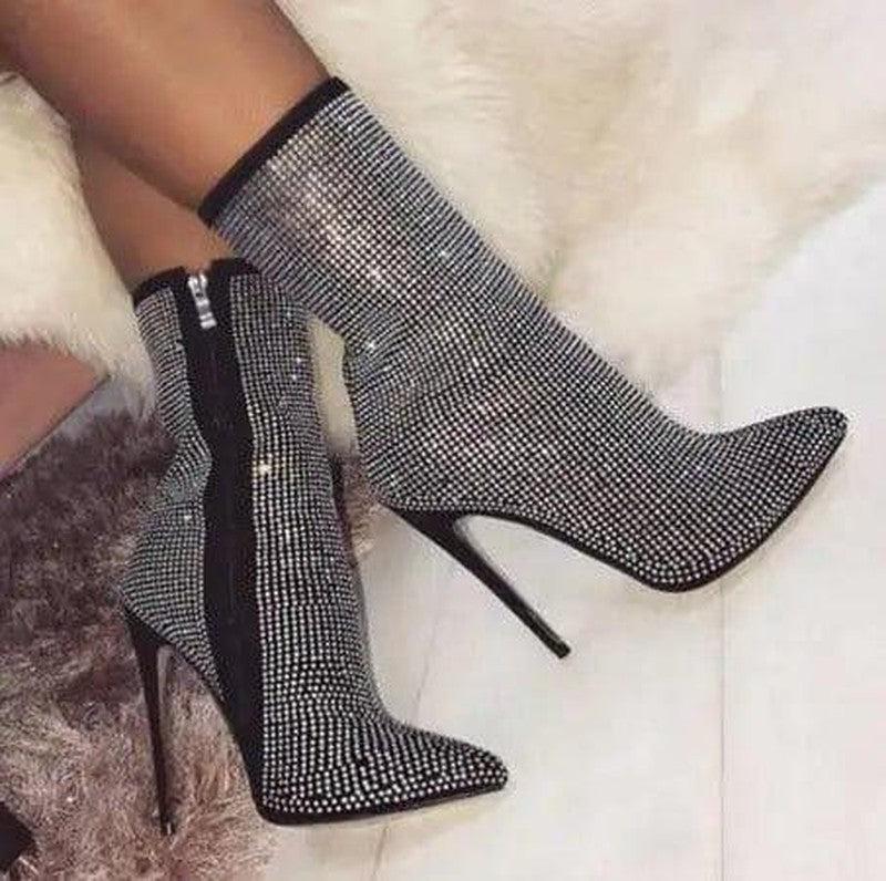 Cheky - Women Pointed Toe Heeled Boots